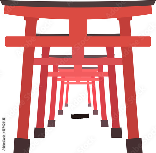 シンプルな鳥居
