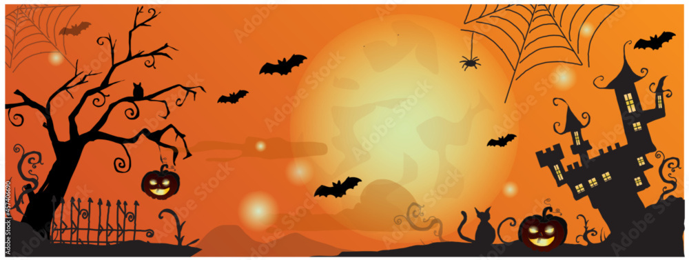 happy halloween, halloween,mystery, spider, pumpkin, autumn, black, dark, decoration, illustration, design, background, decorative, party, scary, evil, vector, october, bat, halloween, spooky, orange,