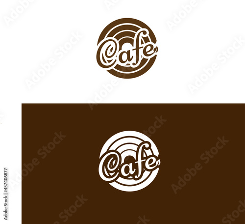 cafe cofee logo template