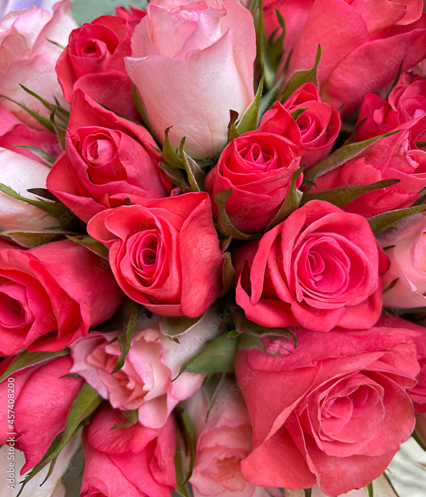 Bouquet of roses as background Bouquet of roses as background