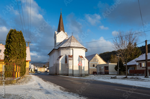 Church in Slovany village, Turiec region, Slovakia.