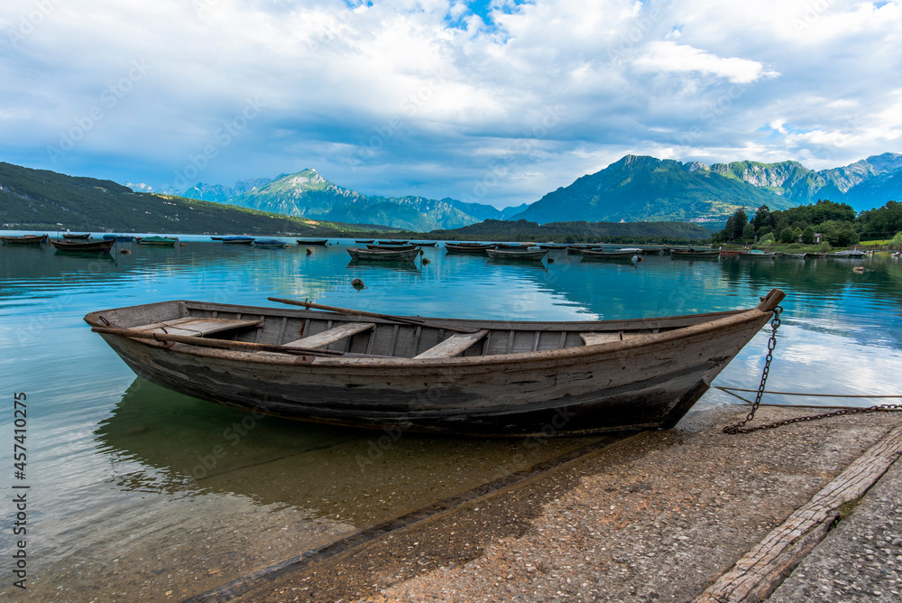 2021 07 18 Lago Di Santa Croce boats at the lake 2