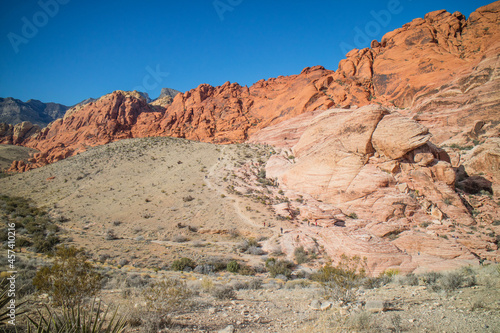 Calico Red Rocks in Red Rock Canyon National Conservation Area  Nevada