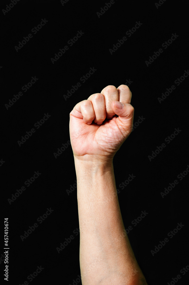 Raised fist symbol of fist empowerment Raised fist symbol of fist empowerment