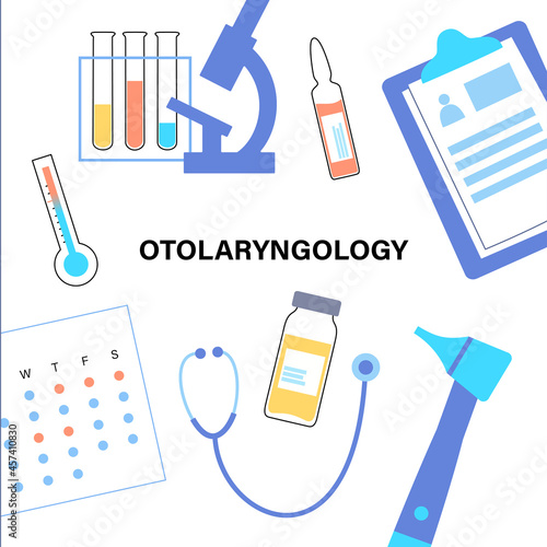 otolaryngology tools concept