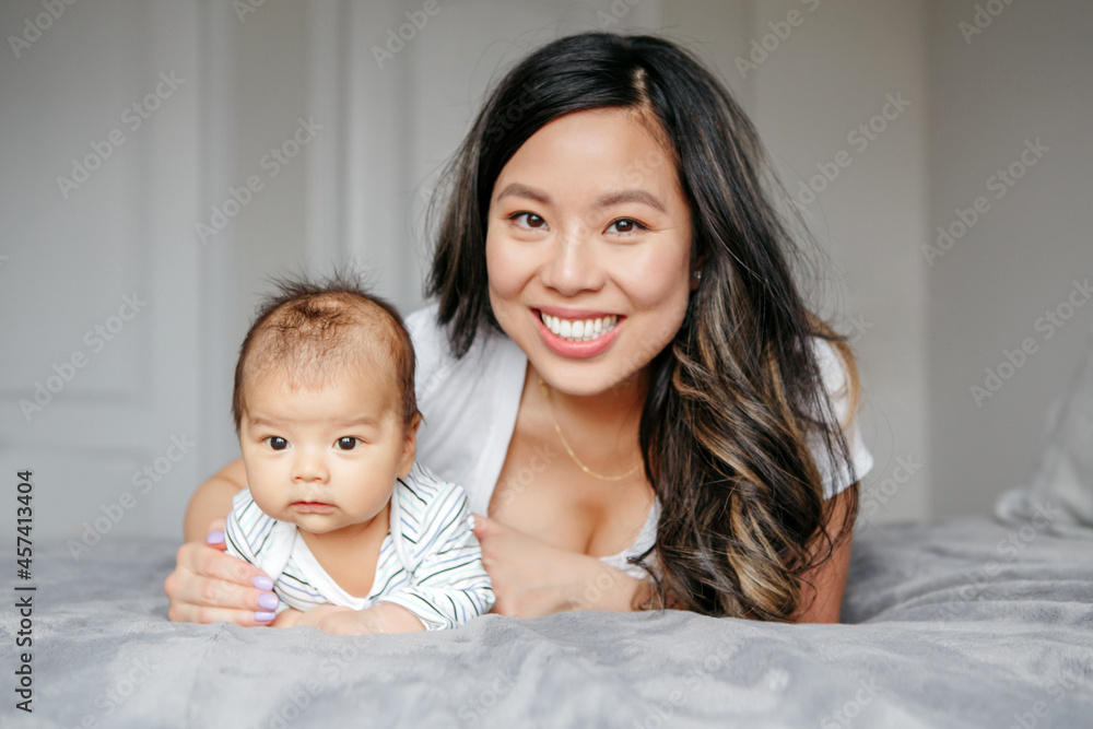 Mother's day holiday. Happy Asian Chinese mother with baby boy son. Mother's day holiday. Happy Asian Chinese mother with baby boy son.