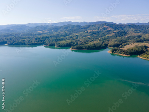 Aerial view of Sopot Reservoir  Bulgaria