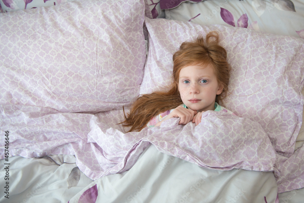 Sick Little Girl in Bed Sick Little Girl in Bed