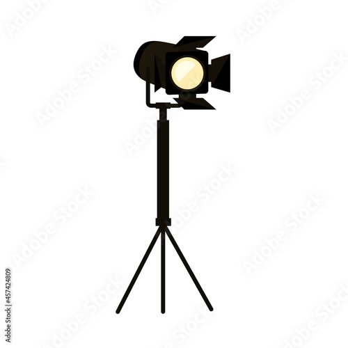spotlight device in tripod