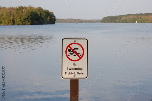 no swimming sign
