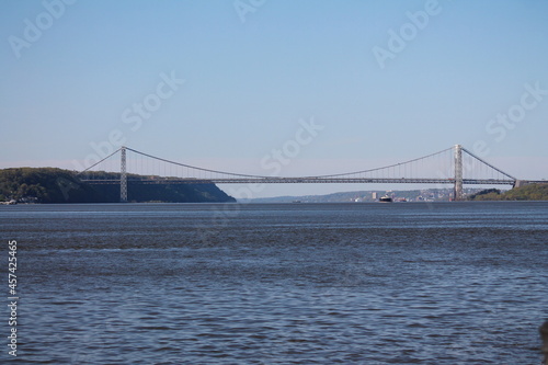 George Washington bridge connecting New Jersey and New York photo