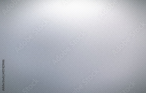 Light grey metallic grid textured background.