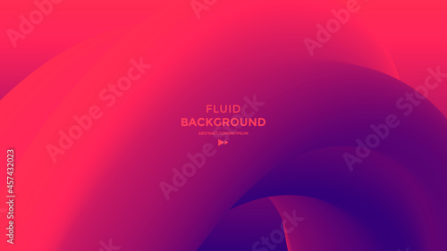 Red and blue fluid wave. Duotone geometric compositions with gradient 3d flow shape. Innovation modern background design for cover, landing page.