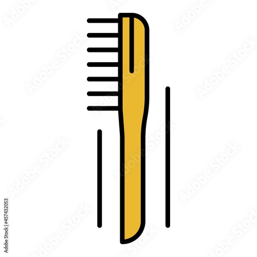Welder brush icon. Outline welder brush vector icon color flat isolated on white
