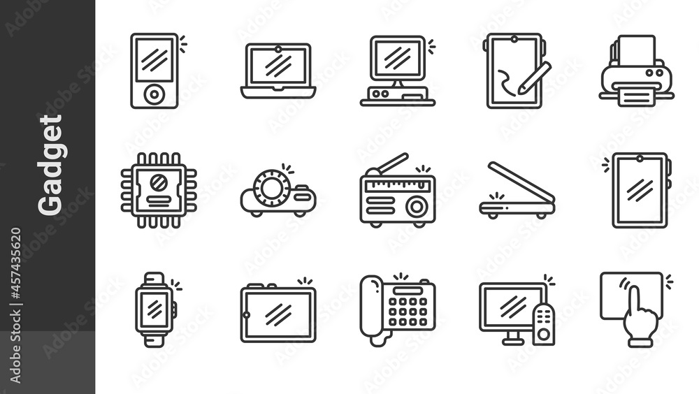 gadget 3 icon, isolated electronic gadget outline icon on light background, perfect for website, blog, logo, graphic design, social media, UI, mobile app, EPS 10 vector illustration gadget 3 icon, isolated electronic gadget outline icon on light background, perfect for website, blog, logo, graphic design, social media, UI, mobile app, EPS 10 vector illustration