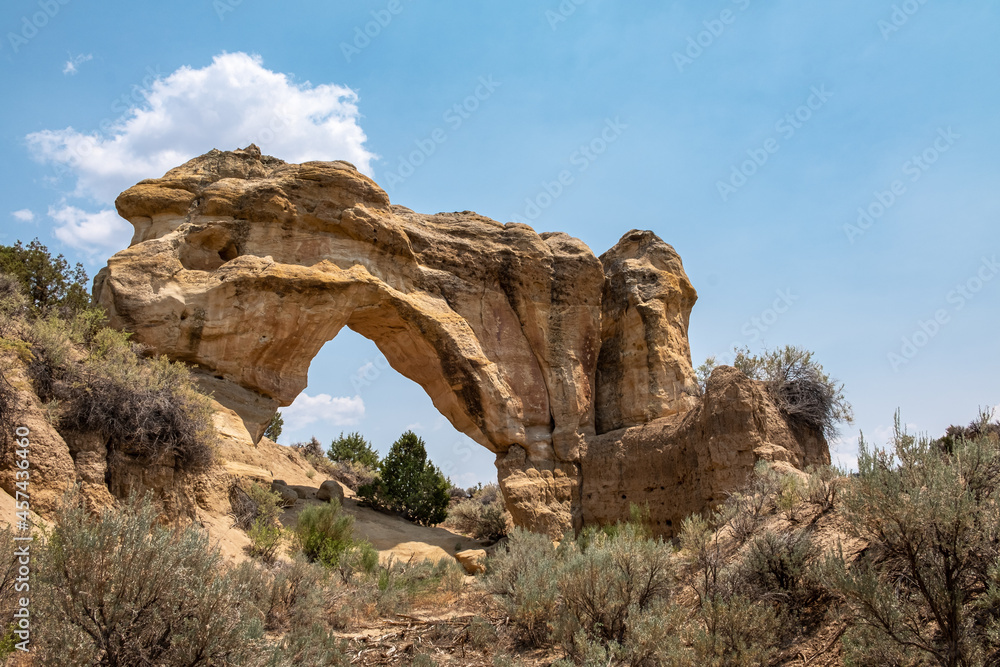Arch Rock is the largest arch in Aztec New Mexico