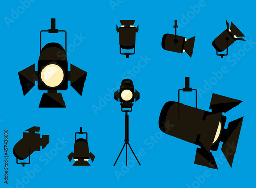 spotlights icon collection