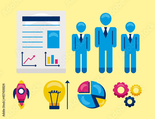 businesspeople and smb icons