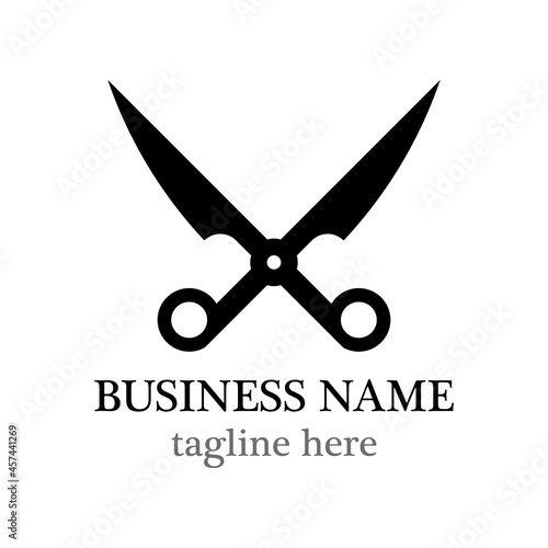 Scissors logo template