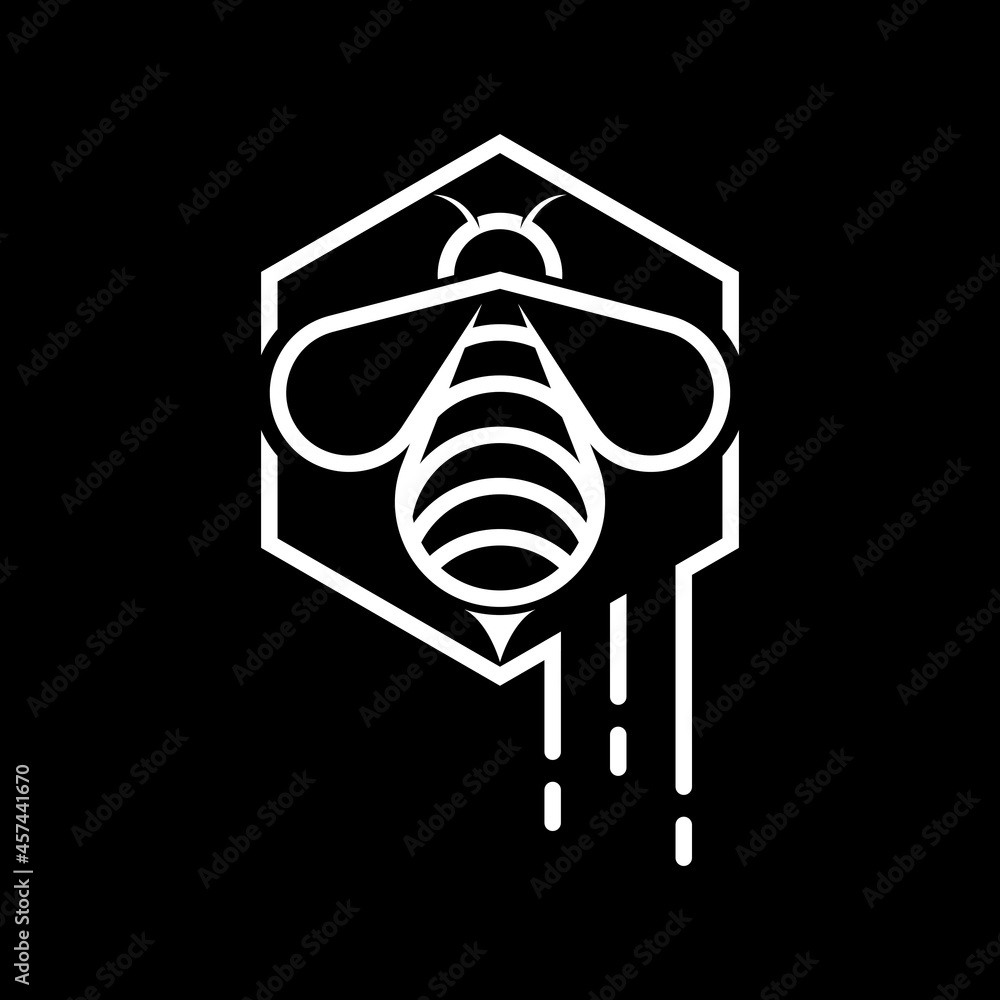 Bee logo vector icon Bee logo vector icon