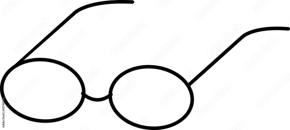Vector glasses icon for graphic design. Vector glasses icon for graphic design.