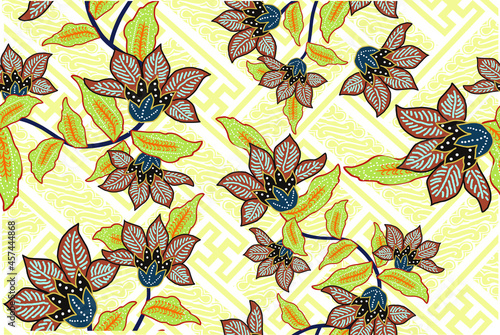 Indonesian batik motifs with very distinctive patterns. exclusive backgrounds. Vector Eps 10