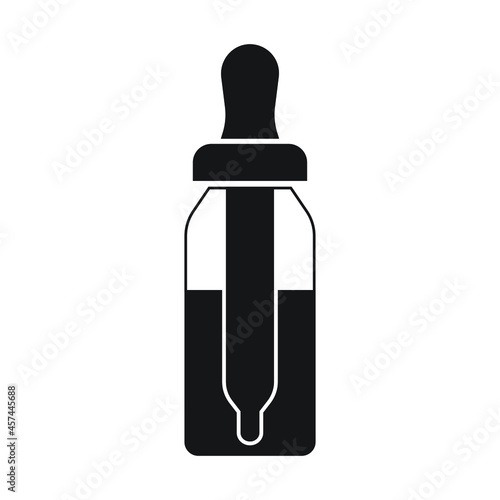 Tincture and dropper icon design isolated on white background