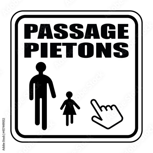 Logo passage piétons.