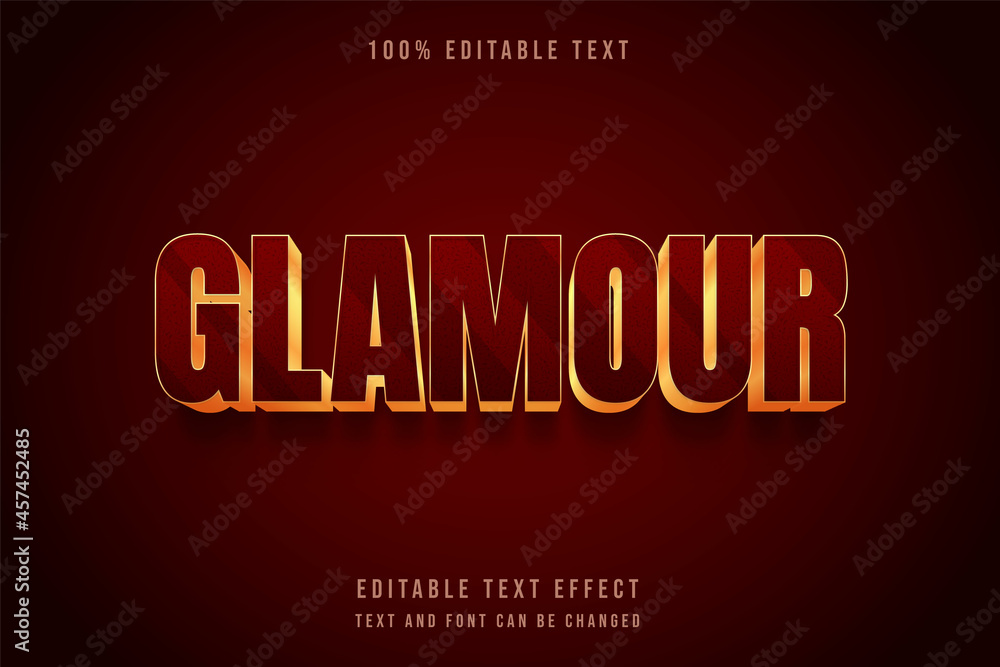 glam our,3 dimensions editable text effect red gradation yellow shadow text style glam our,3 dimensions editable text effect red gradation yellow shadow text style