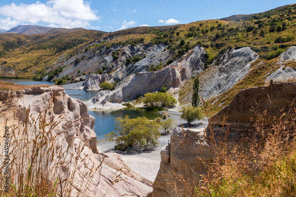 Blue Lake, St Bathans, Central Otago, Maniototo New Zealand	