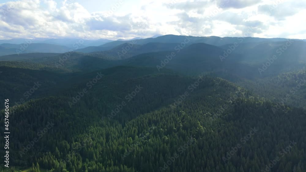 mountains landscape the view from the top flight drone Carpathians Ukraine mountains landscape the view from the top flight drone Carpathians Ukraine