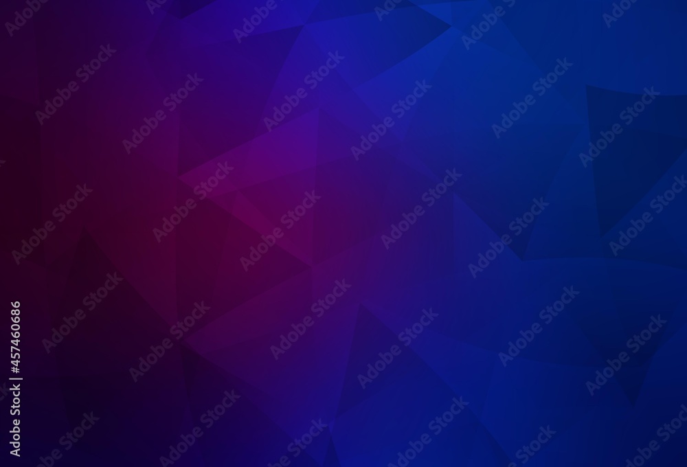 Dark Pink, Blue vector polygon abstract backdrop. Dark Pink, Blue vector polygon abstract backdrop.