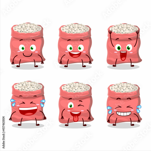 Cartoon character of black eyed peas with smile expression
