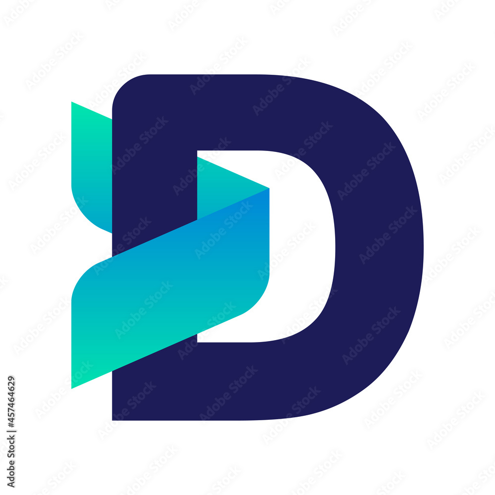 Letter D Arrow Creative Logo Symbol Letter D Arrow Creative Logo Symbol