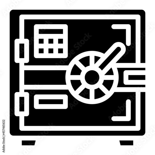 safebox glyph icon