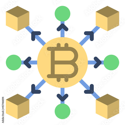decentralized flat icon
