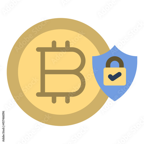 secure flat icon photo