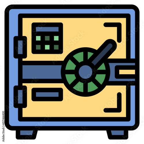 safebox line icon