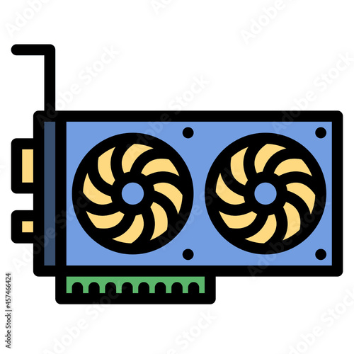 videocard line icon