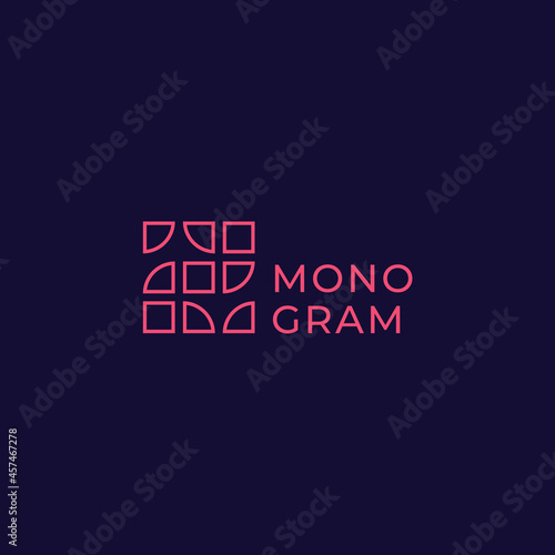 Simple and minimalist lines and plaid letter Z monogram initial logo