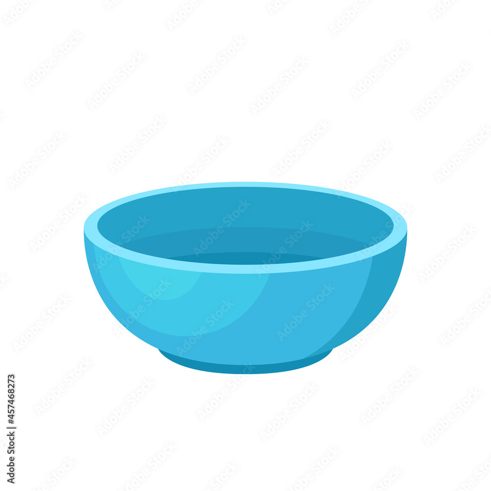 Blue Bowl. Bowl on white background. bowl vector. Blue Bowl. Bowl on white background. bowl vector.