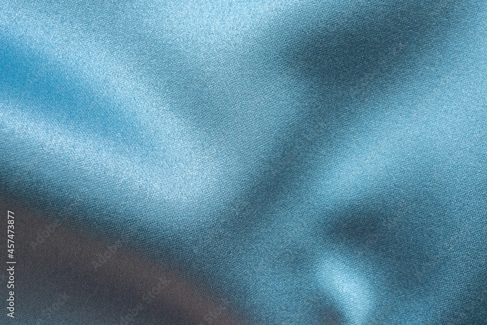 Blue fabric texture background close up Blue fabric texture background close up