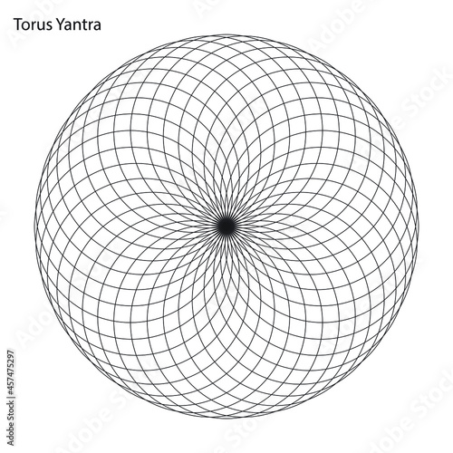 Torus Yantra. Torus Yantra shows us how energy moves in its most balanced dynamic flow process. spirit and matter are in harmony. Hypnotic eye