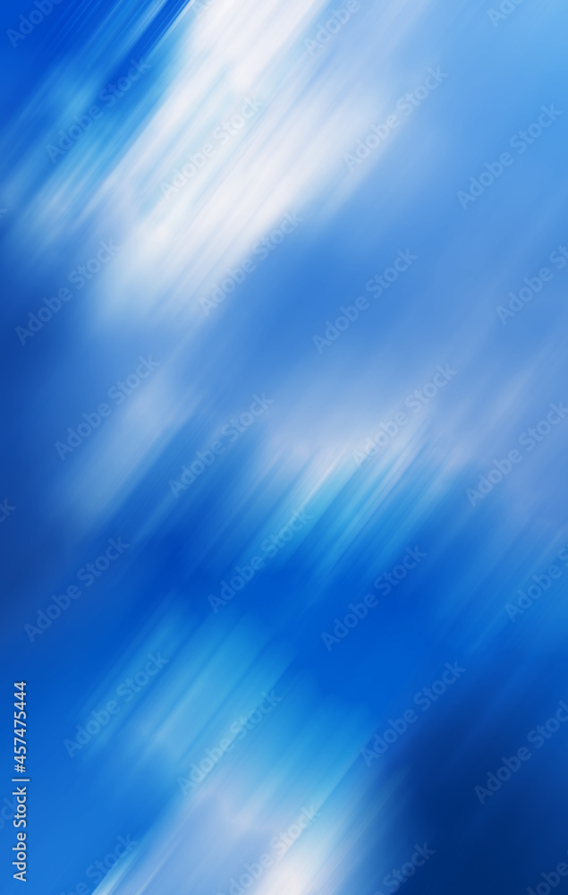 Abstract blue background, beautiful motion and blur