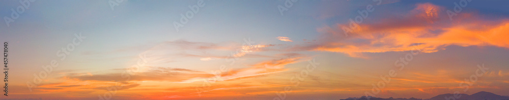 Fototapeta premium sky at sunset panorama