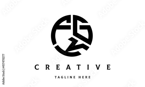 FGK creative circle three letter logo