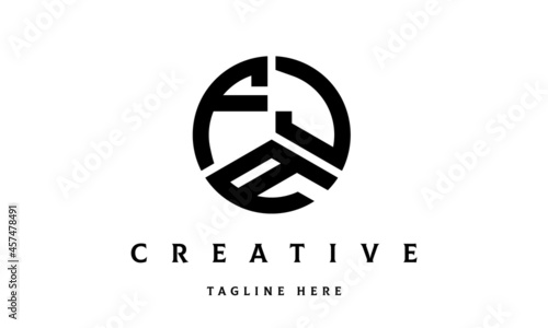 FJA creative circle three letter logo photo