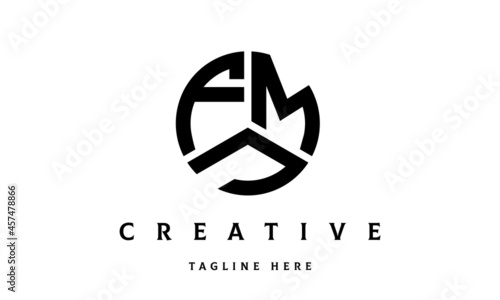 FMJ creative circle three letter logo