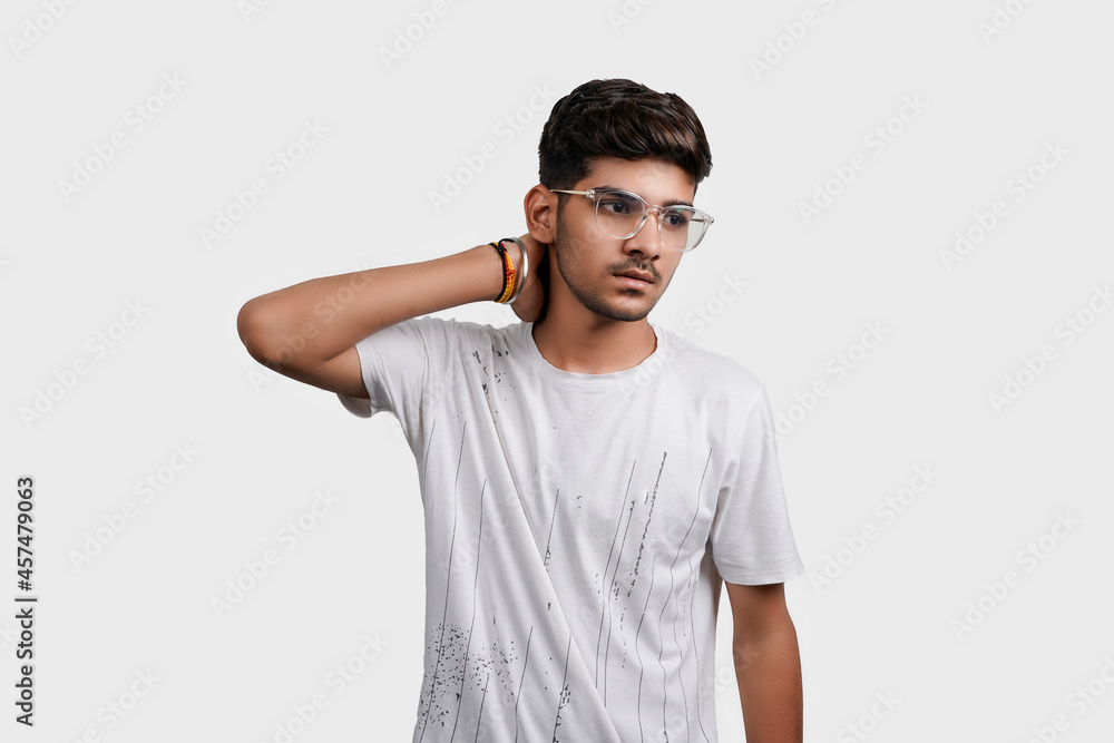portraits of happy indian young man. used to look perfect portraits of happy indian young man. used to look perfect