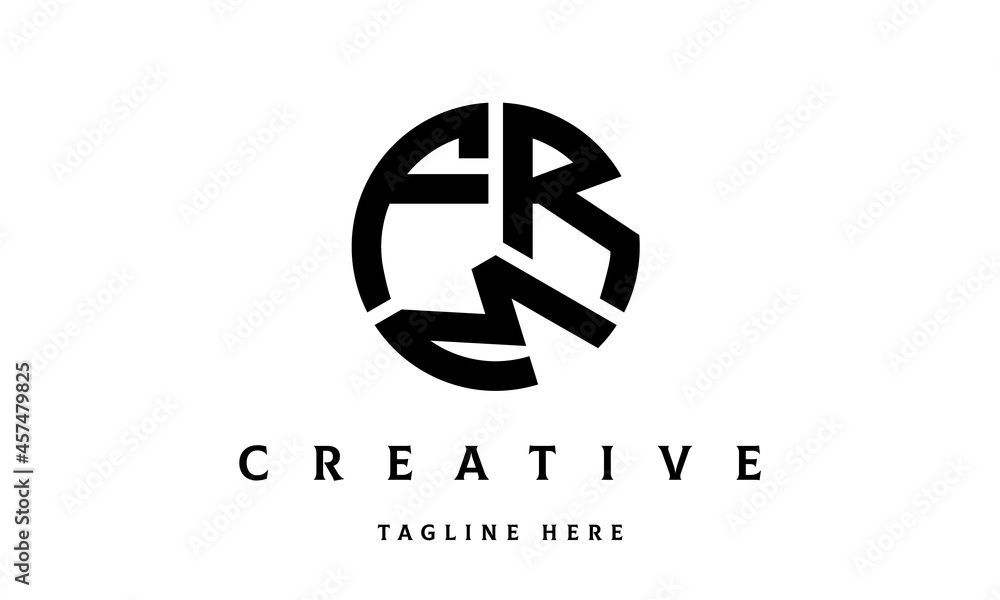 Obraz premium FRM creative circle three letter logo